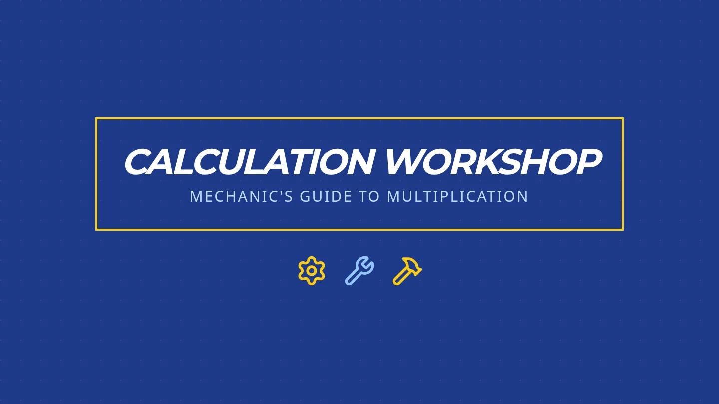 Calculation Workshop Slides