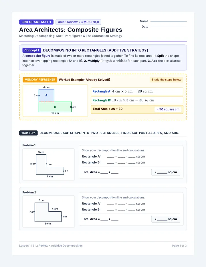 Composite Figures Review Packet