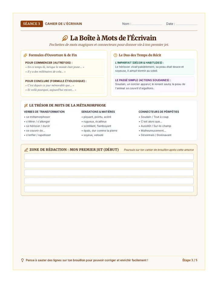 Boite Mots Redaction Guide
