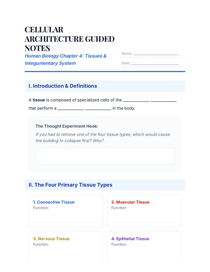 Cellular Architecture Notes