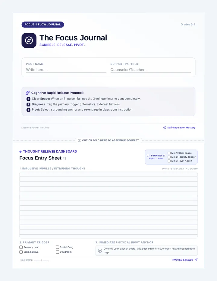 Mind Bubbles Focus Journal