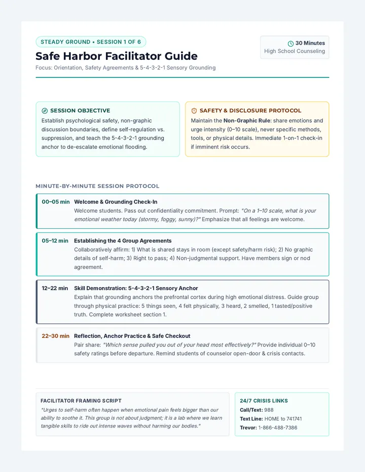 Safe Harbor Facilitator Guide