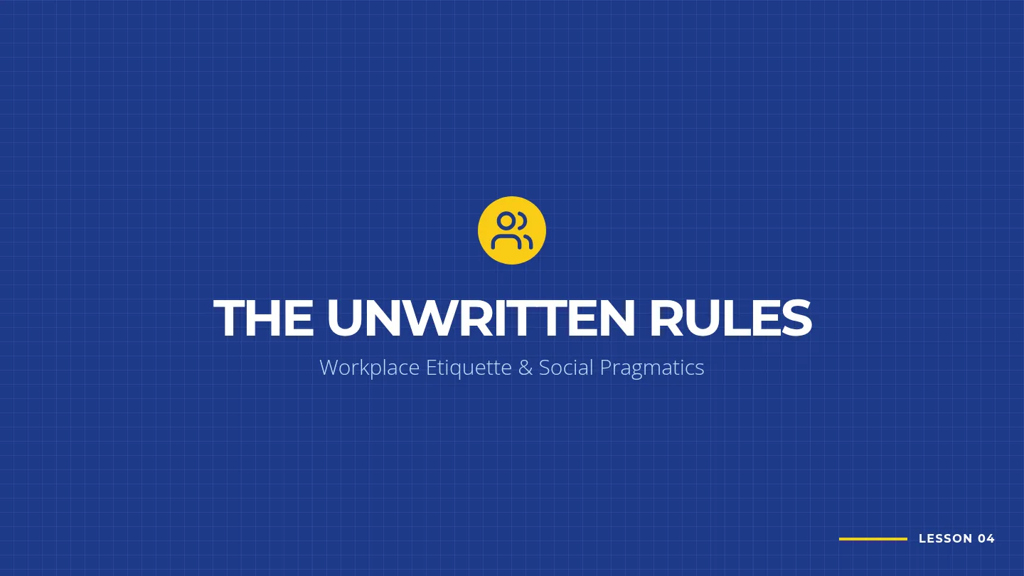 Workplace Rules Slides