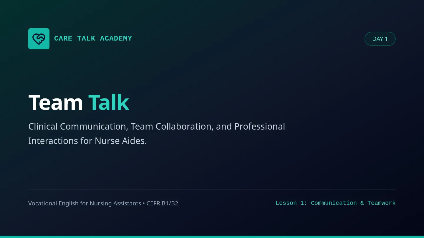 Team Talk Slides