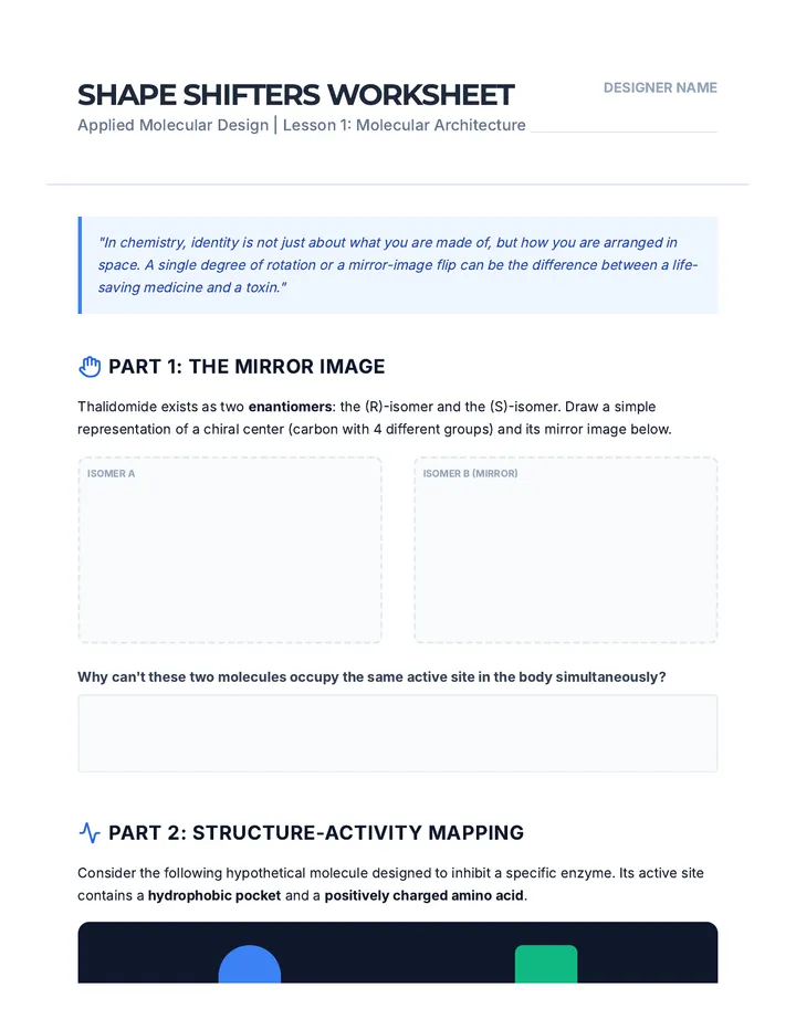 Shape Shifters Worksheet
