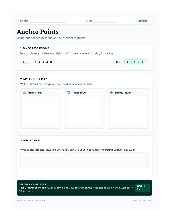 Anchor Points Student Journal