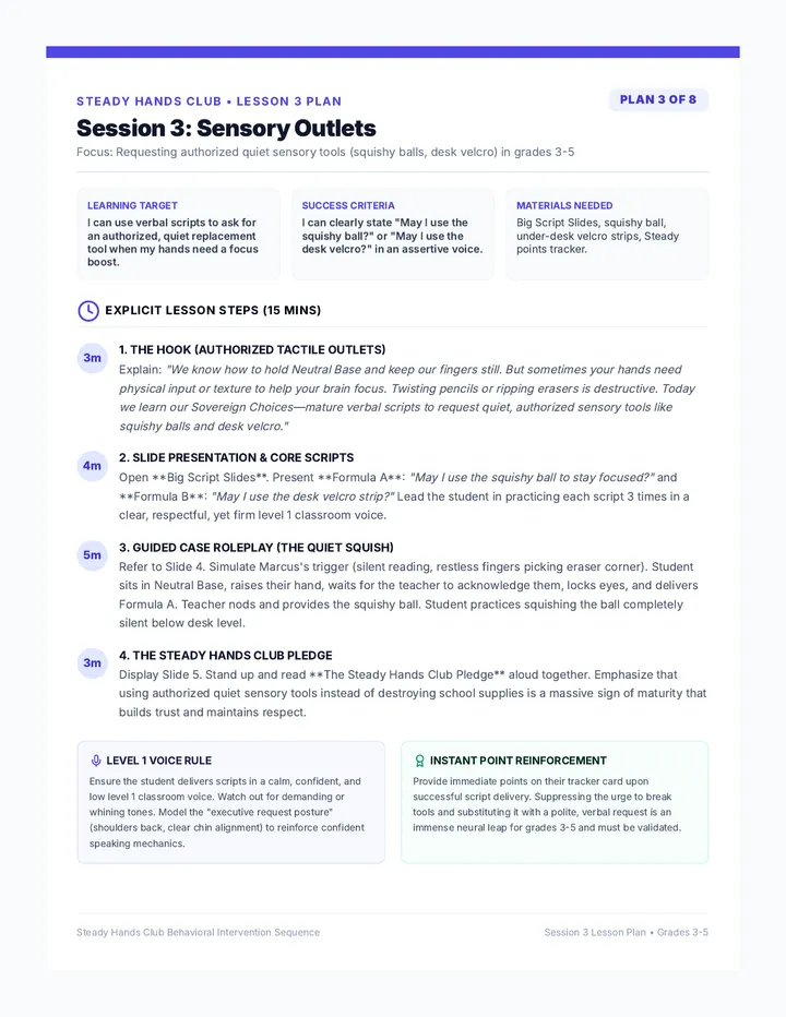 Big Script Lesson Plan