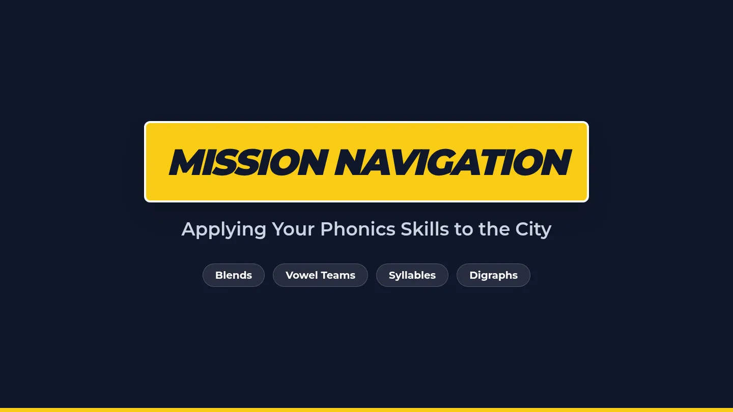 City Navigation Slides