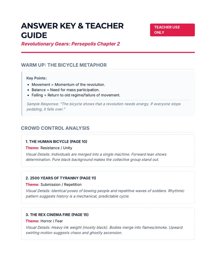 Revolutionary Gears Answer Key