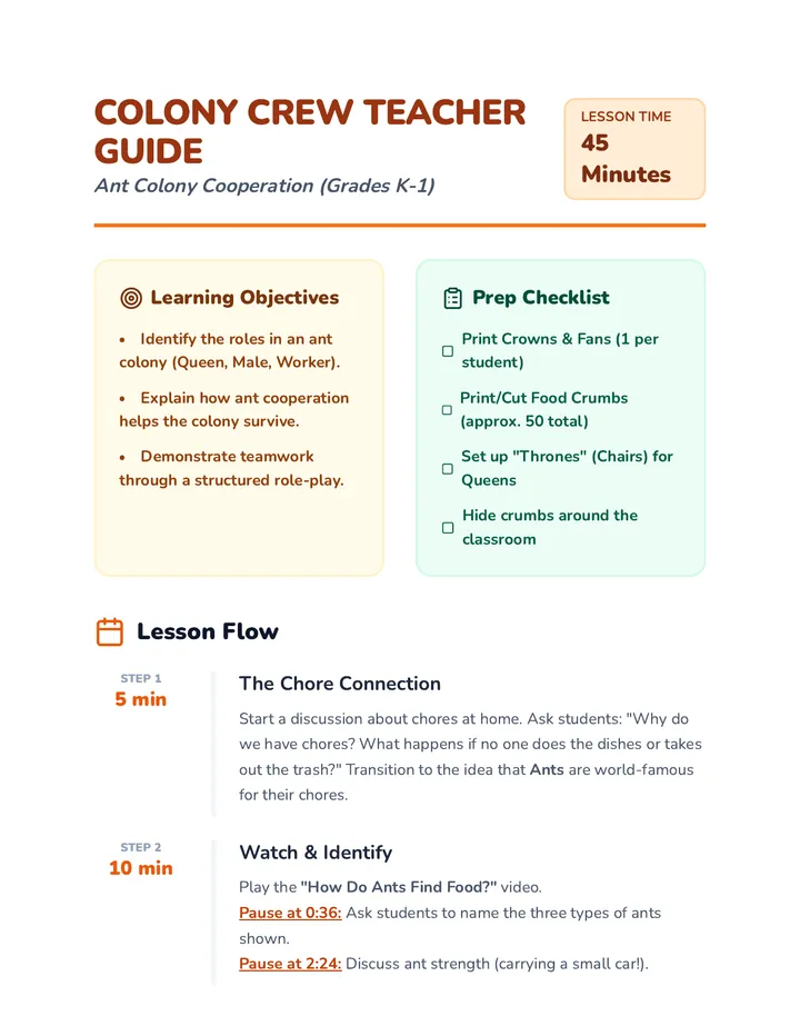 Colony Crew Teacher Guide