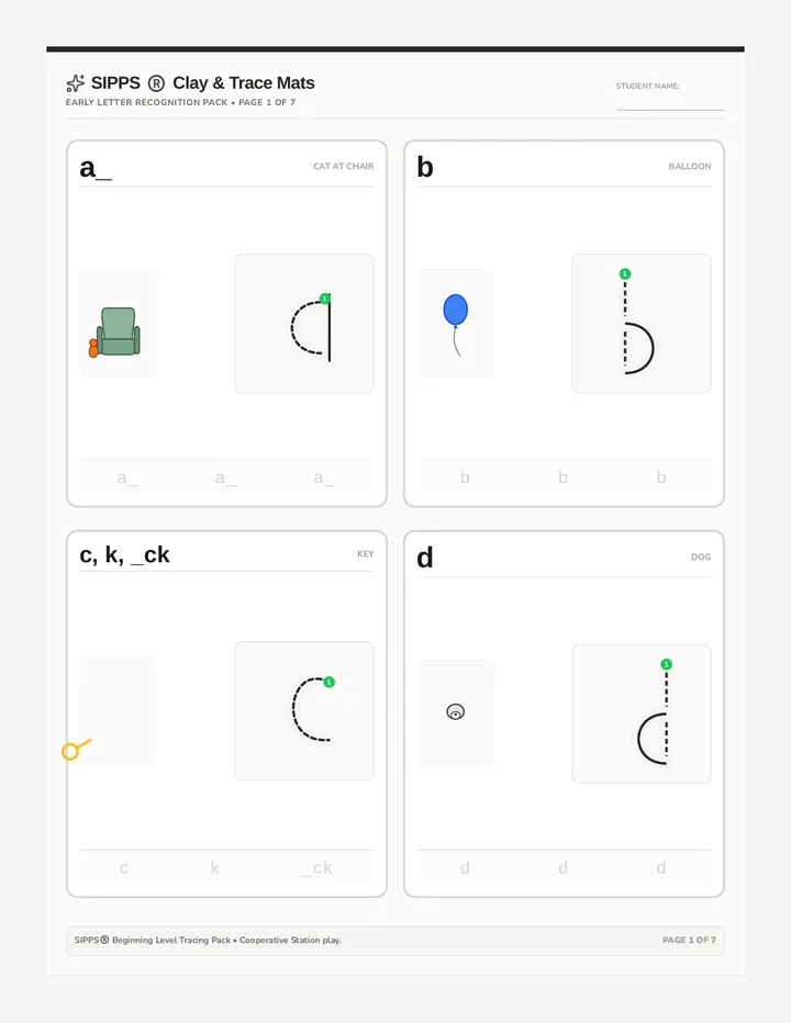 Tactile Tracing Mats