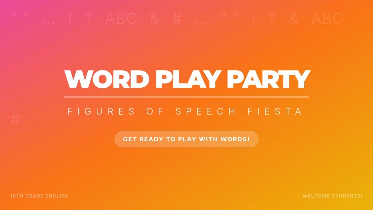Word Play Party Slides
