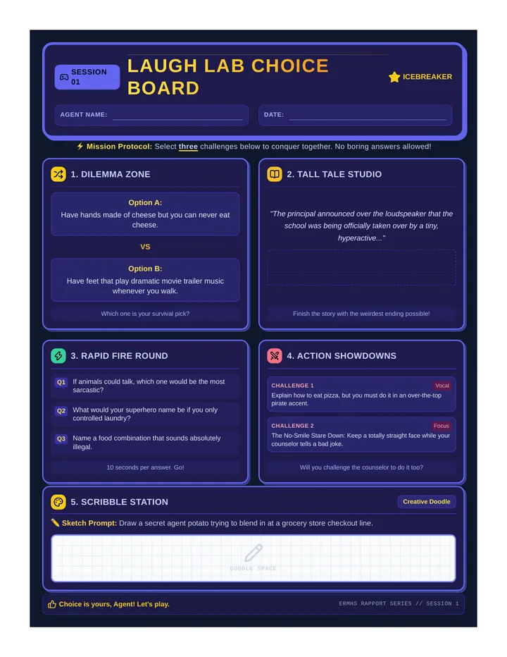 Laugh Lab Choice Board