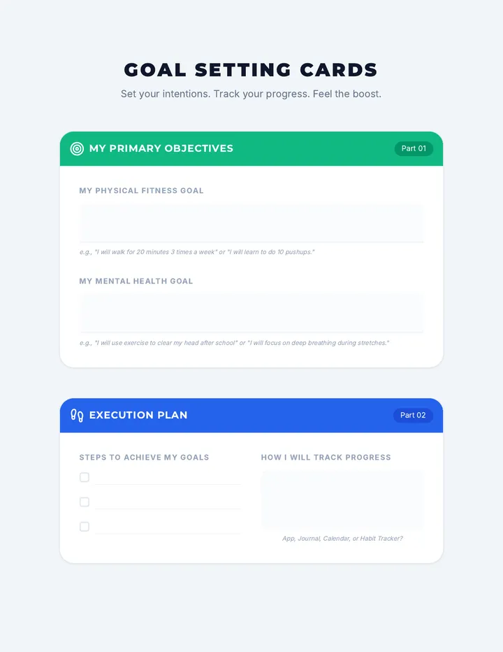 Goal-Setting Cards