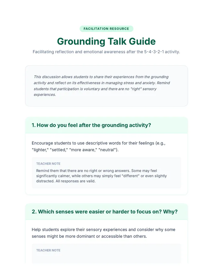 Grounding Talk Guide