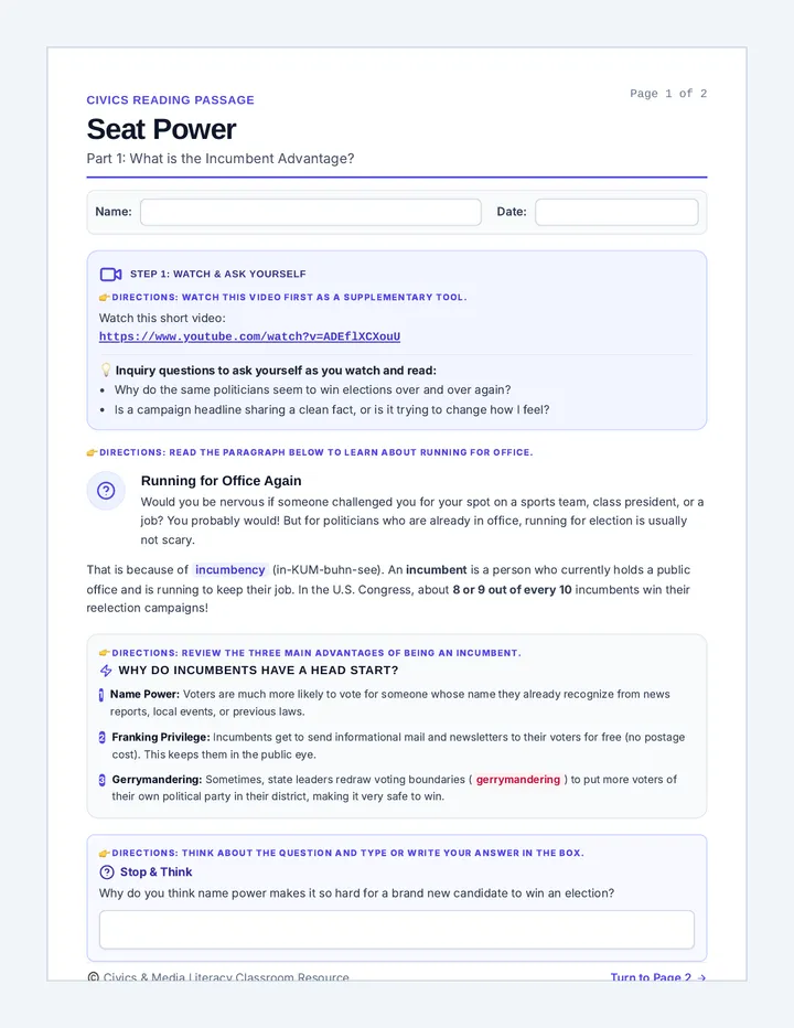 Seat Power Modified Reading page 1