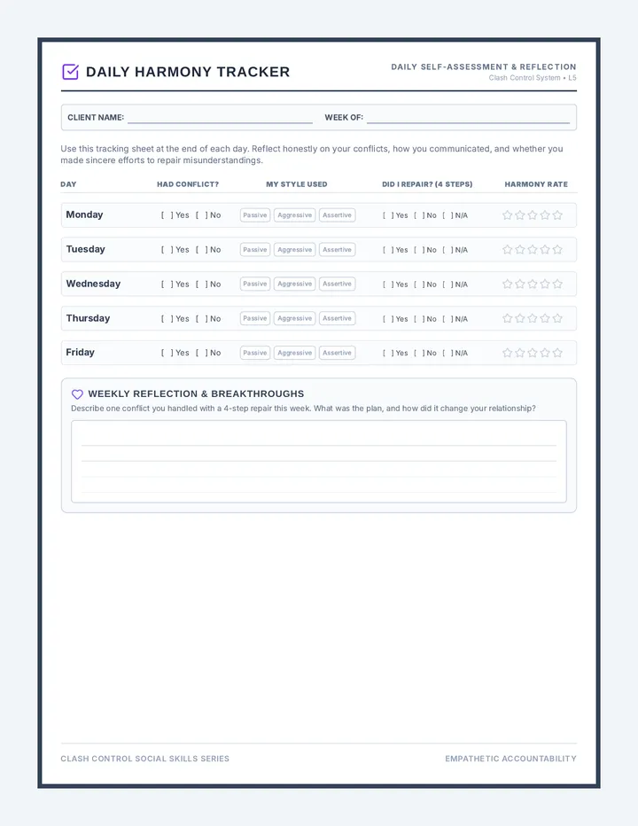 Daily Harmony Tracker