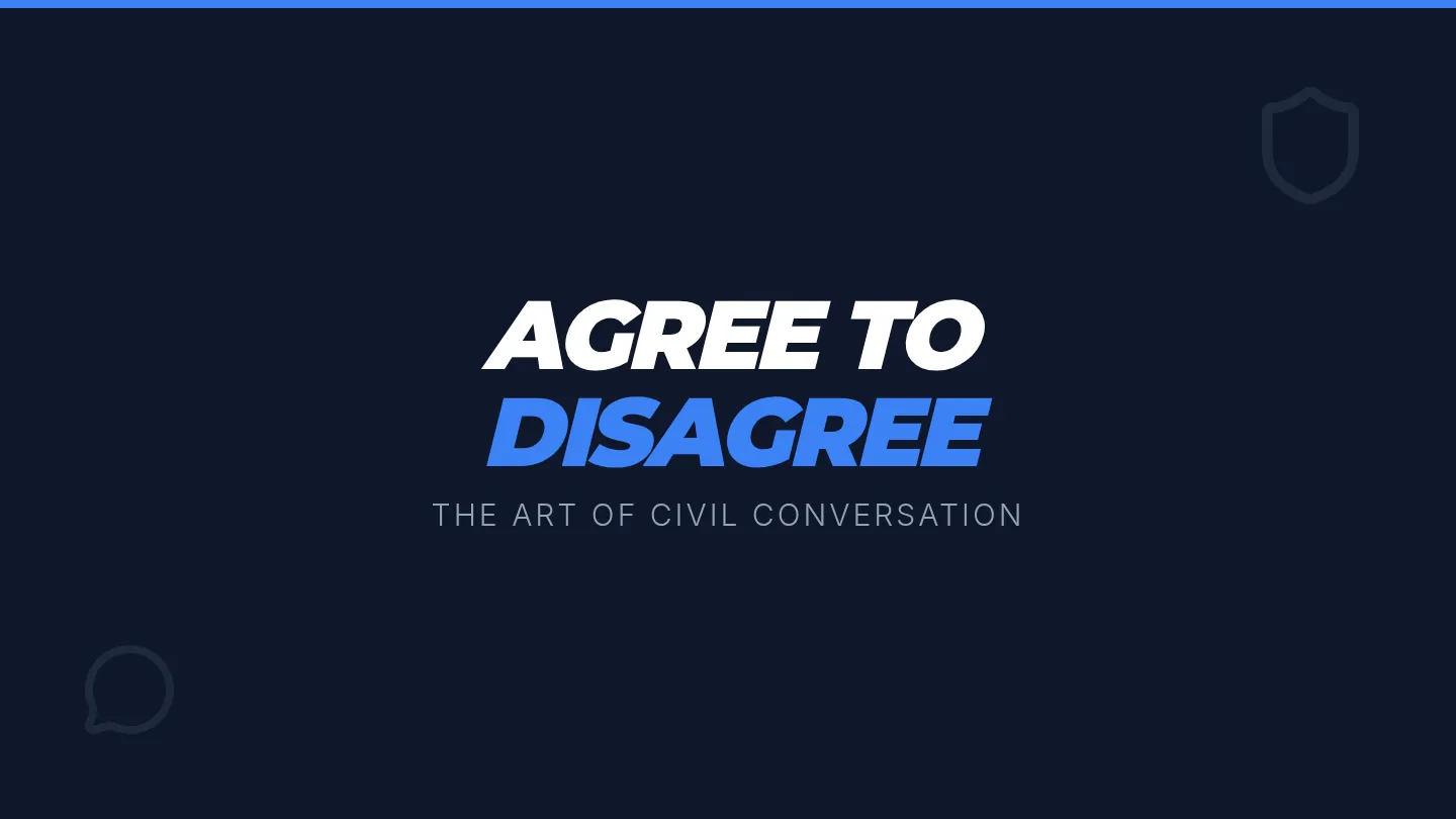 Agree to Disagree Slide Deck