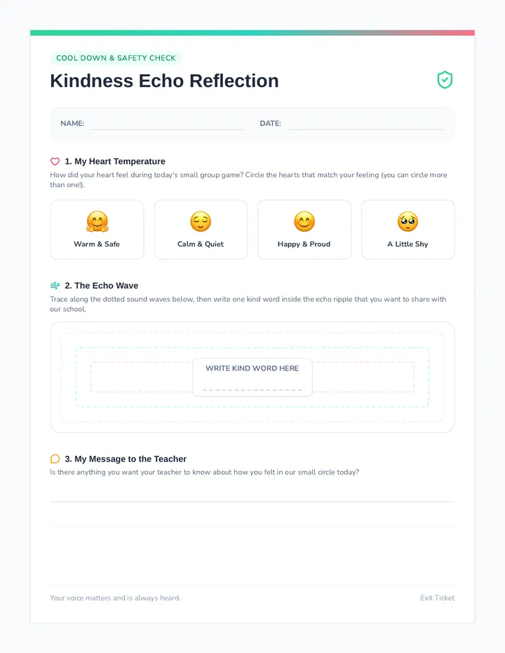Kindness Echo Reflection