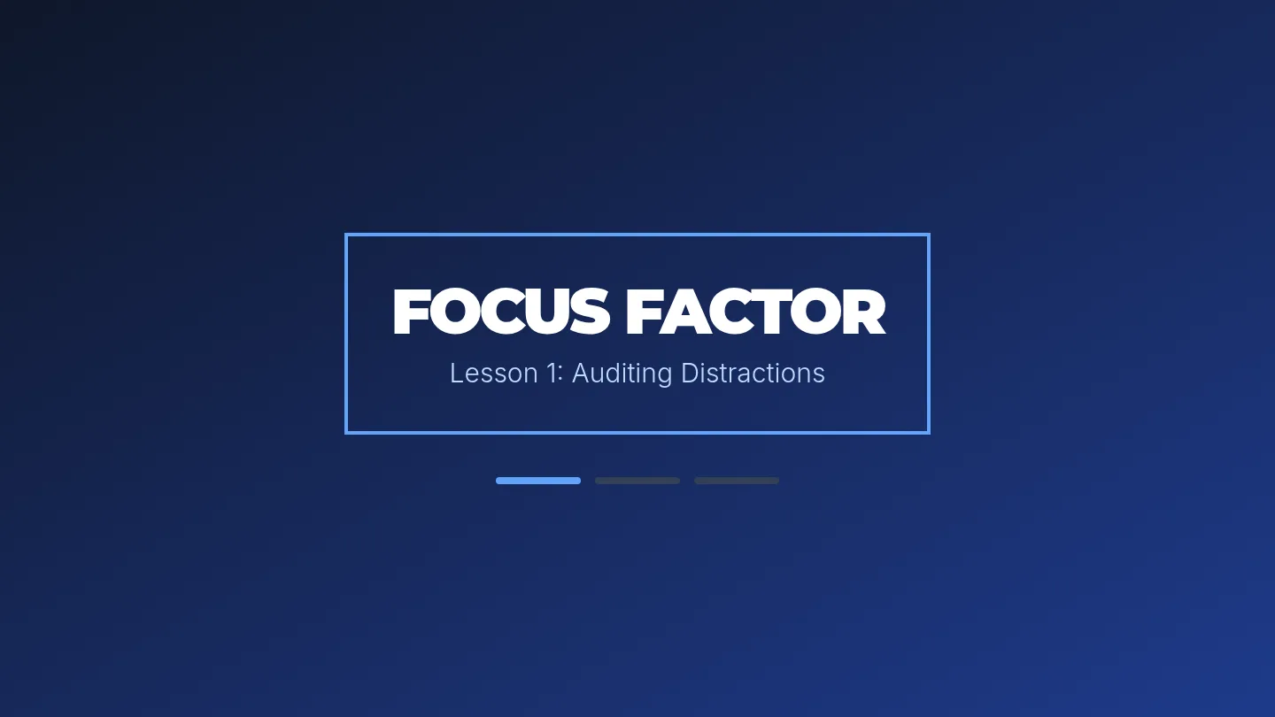 Focus Factor Introduction Slides