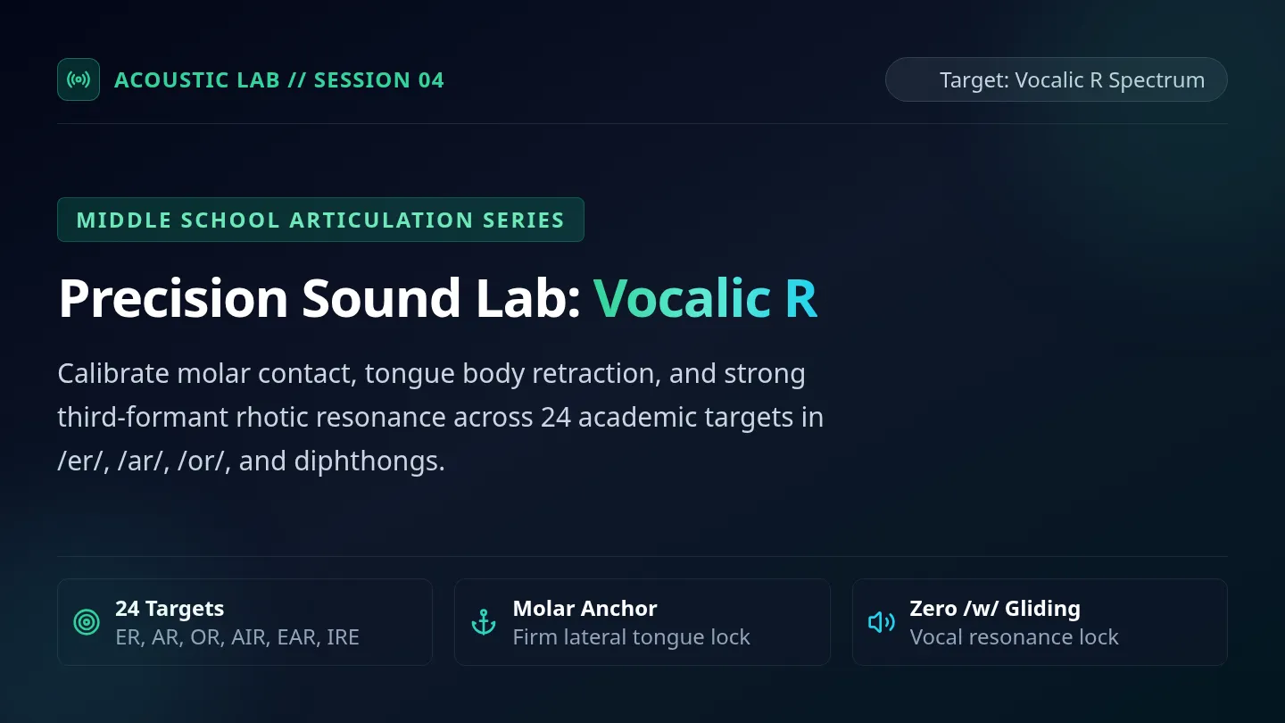 Precision Vocalic R Slides