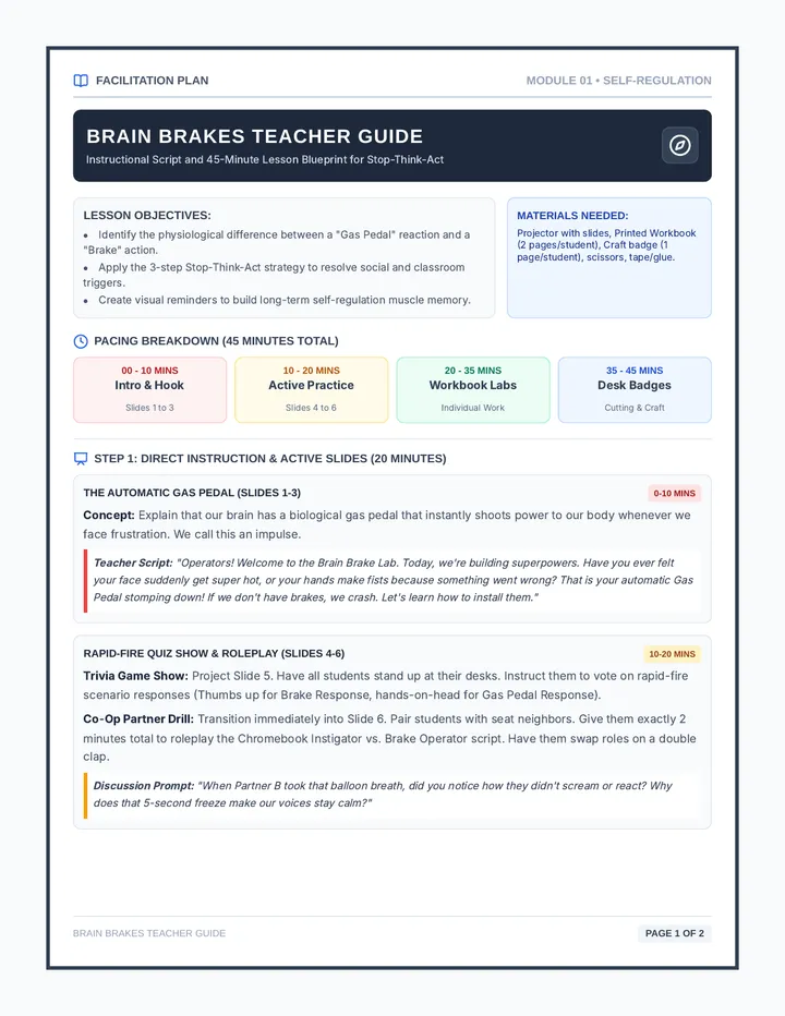 Brain Brakes Teacher Guide