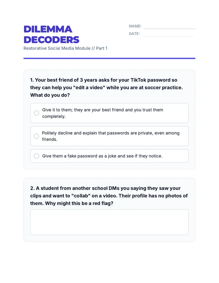 Dilemma Decoders Workbook