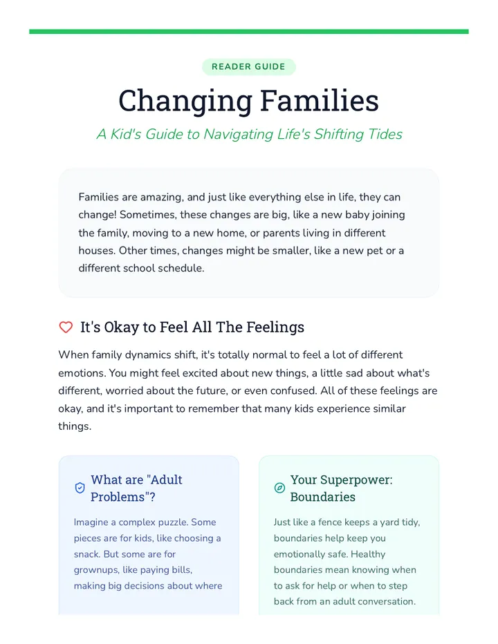 Changing Families Reading Guide
