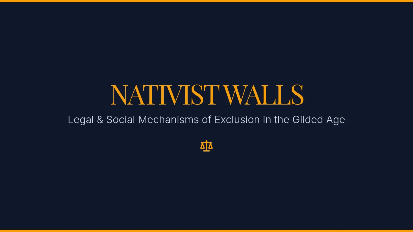 Nativist Walls Slides