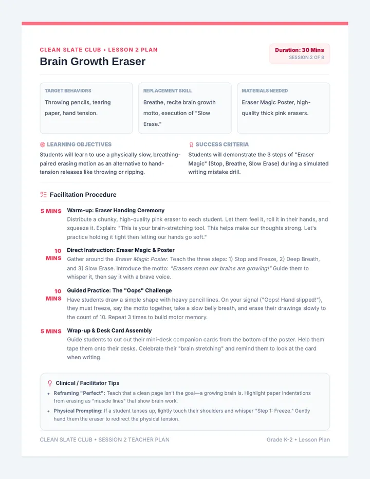 Brain Growth Lesson Plan