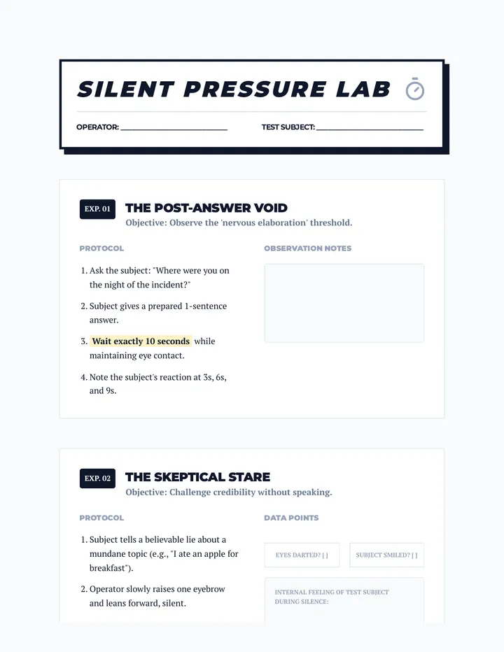 Silent Pressure Lab Guide