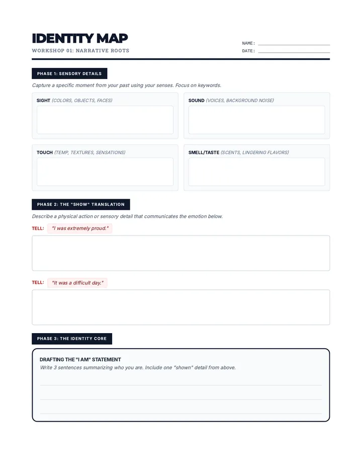 Identity Map Worksheet
