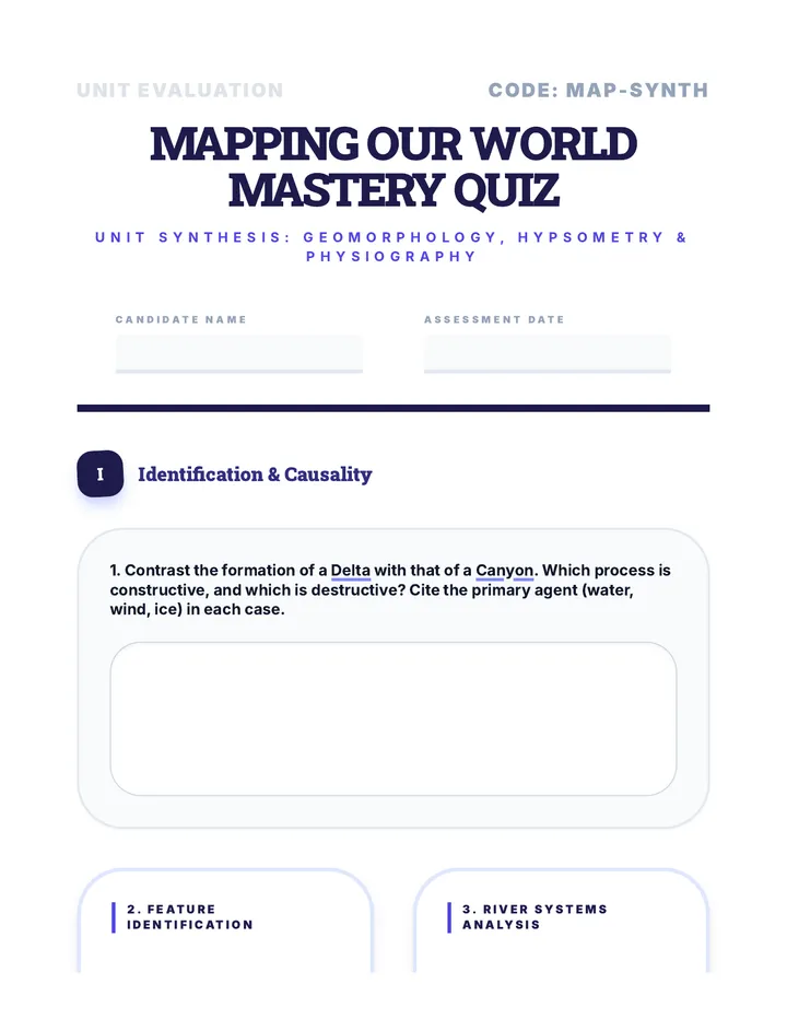 Mapping Mastery Quiz