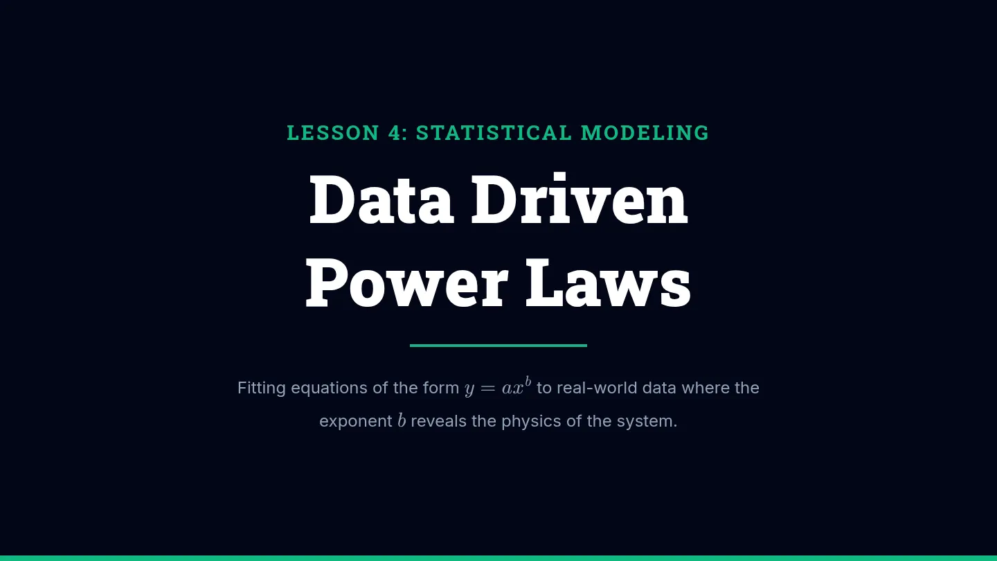 Power Law Regression Slides