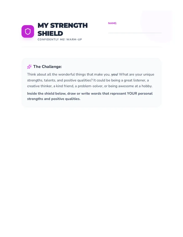 My Strength Shield Warm-Up