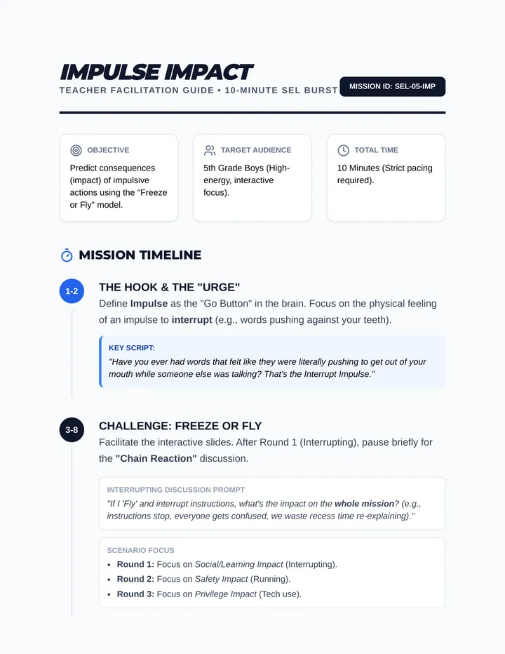 Impulse Impact Teacher Guide