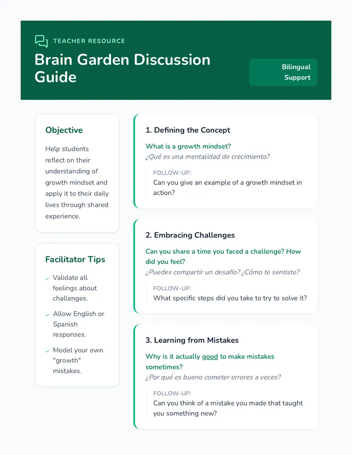 Brain Garden Discussion Guide