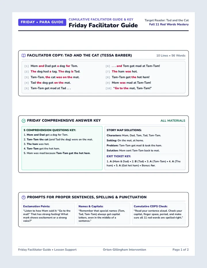 Friday Facilitator Guide