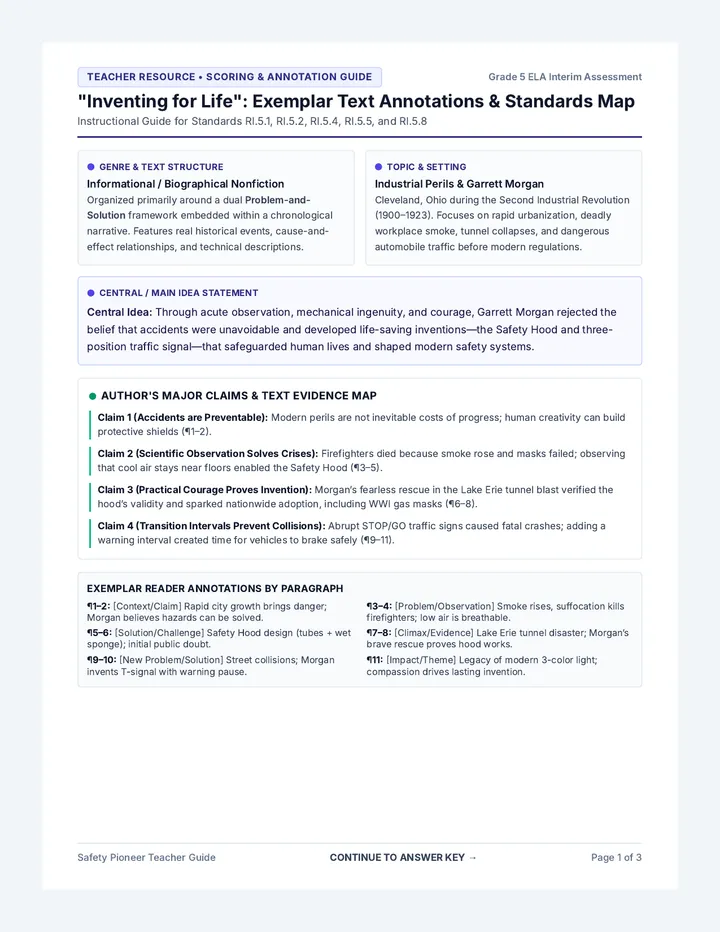 Safety Pioneer Teacher Guide