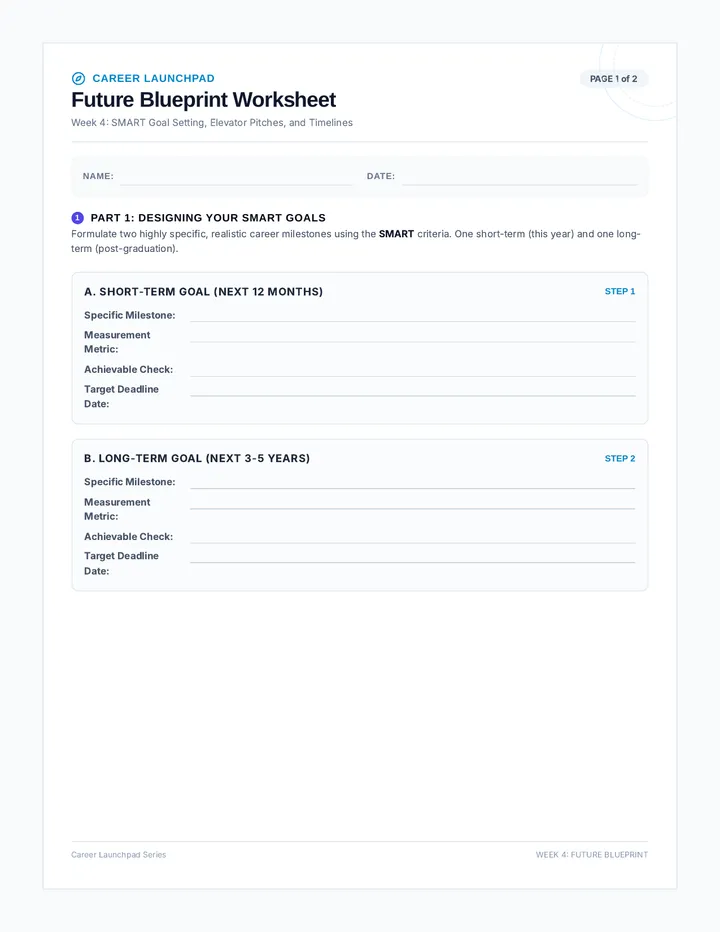 Future Blueprint Worksheet