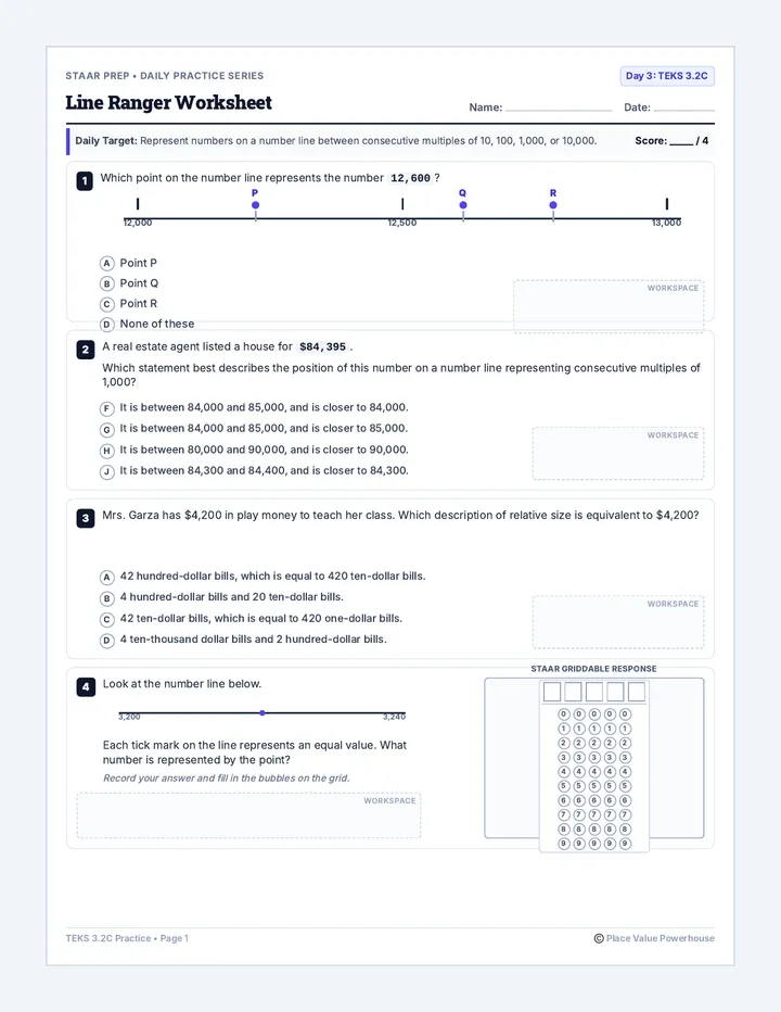 Line Ranger Worksheet
