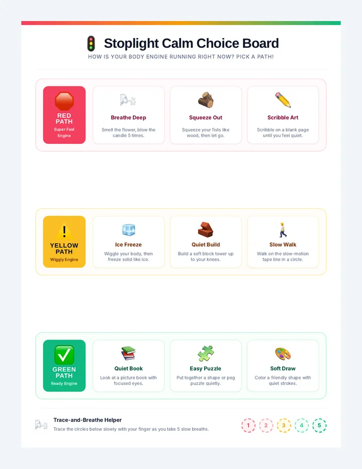 Stoplight Calm Choice Board