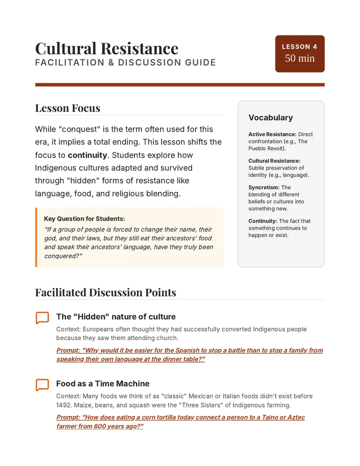 Resistance Discussion Guide