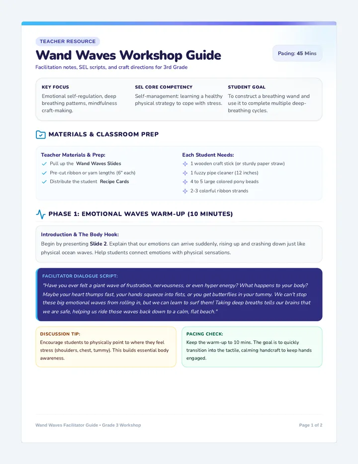 Wand Waves Teacher Guide