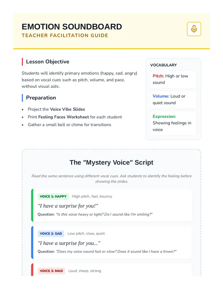 Emotion Soundboard Guide