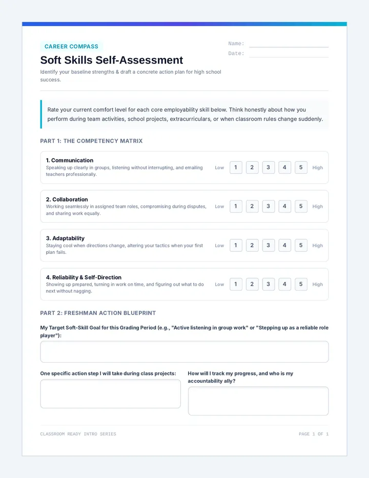 Career Compass Self-Assessment