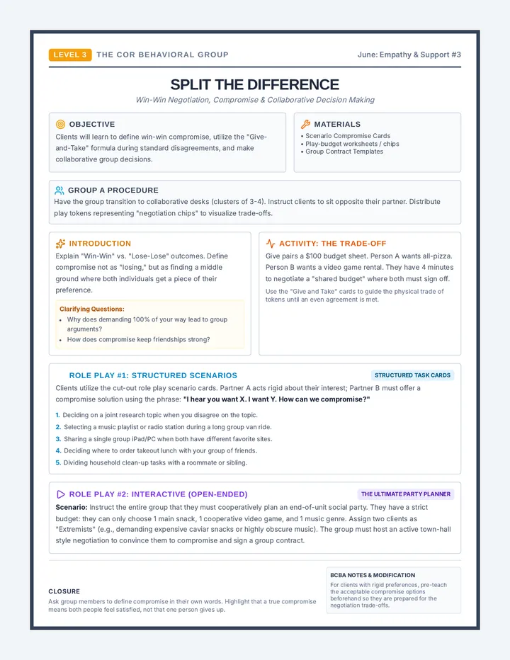 Split the Difference Lesson Guide