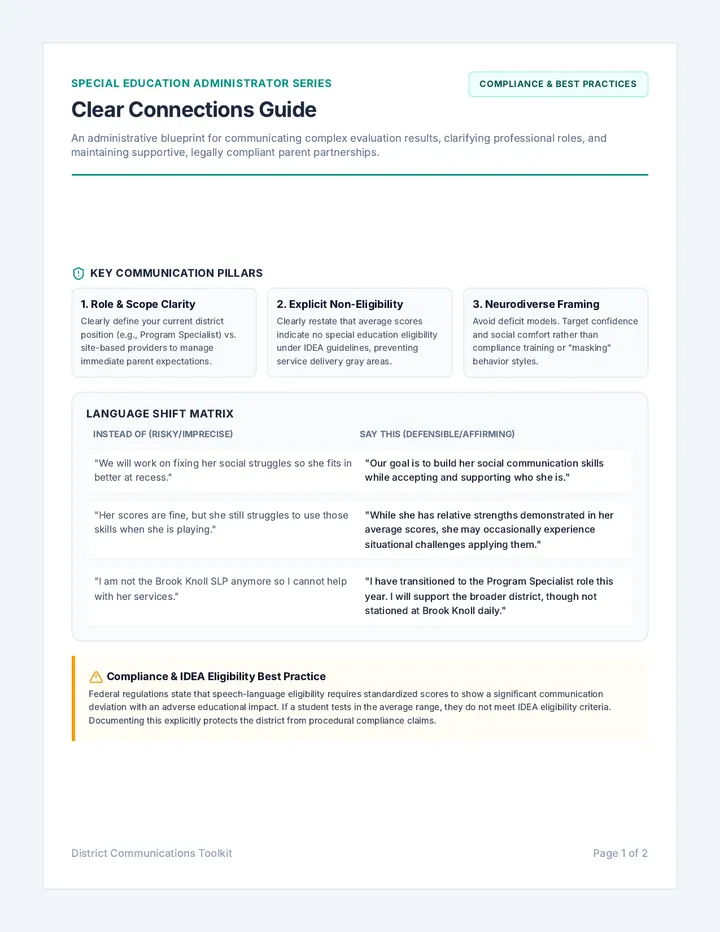 Clear Connections Response Draft