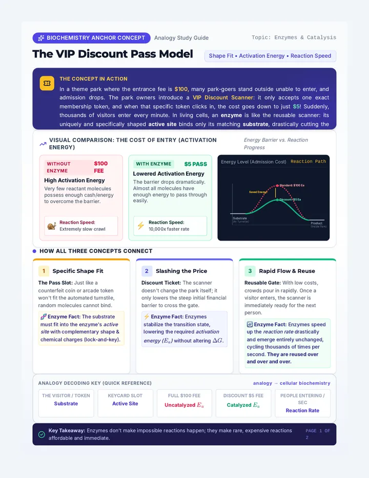 Enzyme Discount Pass Infographic