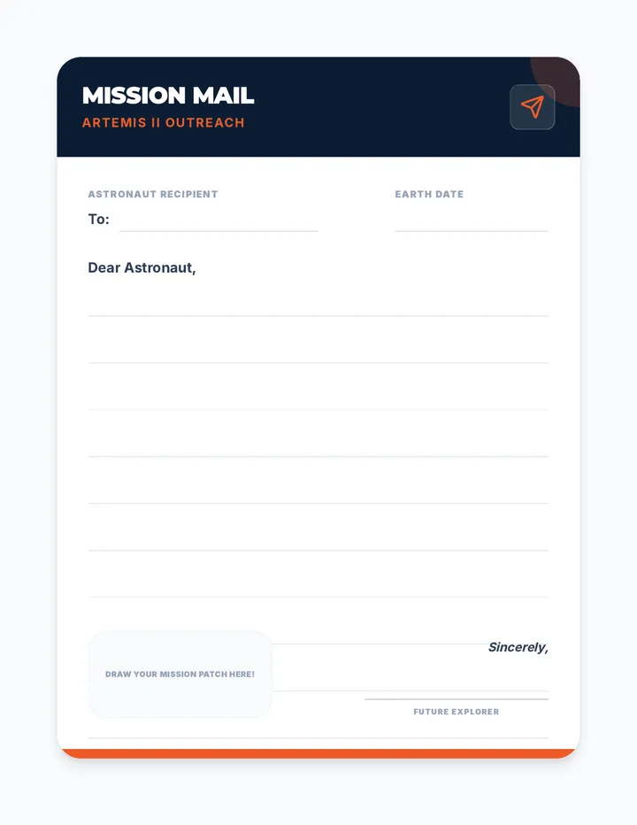 Mission Mail Letter Template
